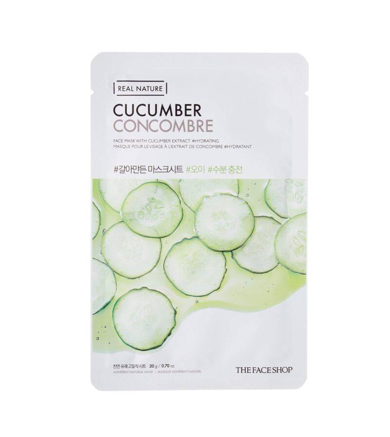 Real Nature Cucumber Face Mask de The Face Shop